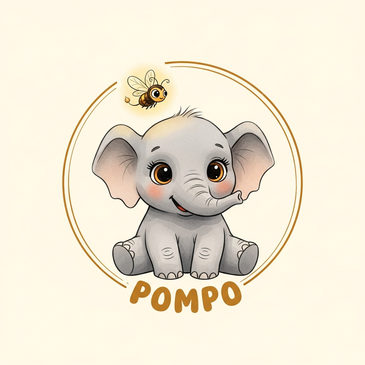 Pompo the elephant logo